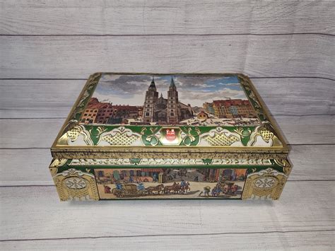 western germany metal box 1940 biscuits|E Otto Schmidt for sale .